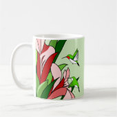 Mug Colibri et fleurs (Gauche)