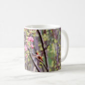 Mug Colibri et fleurs roses (Devant droit)