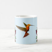 Mug Colibri et Fleurs Rouges (Centre)