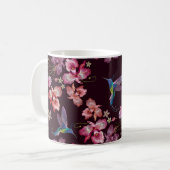 Mug Colibri et orchidée, mode sans couture tropicale. (Devant gauche)