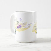 Mug Colibri et papillon inspirant (Devant gauche)