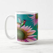 Mug Colibri et tournesol rose (Gauche)
