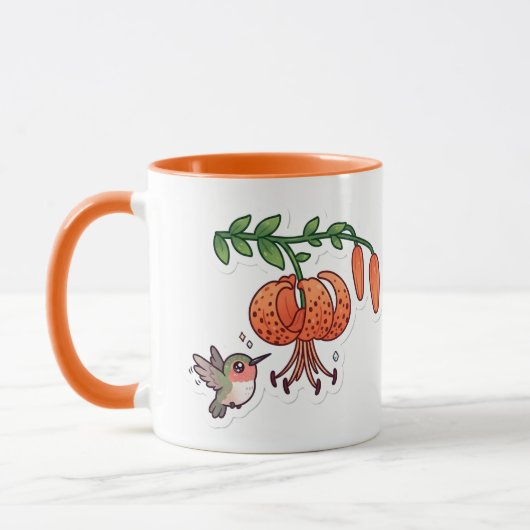 Mug Colibri & Lys tigre (Gauche)