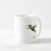 Mug Colibri multicolore mignon & calligraphie (Devant droit)