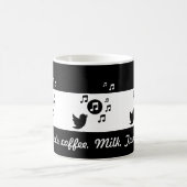 Mug Colibri noir et blanc personnalisé (Centre)