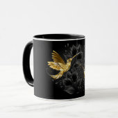 Mug Colibri noir et or (Devant gauche)