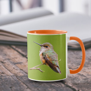 Mug Colibri roux assis en Californie Lilac