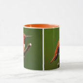 Mug Colibri roux étonnant sur la branche cerise (Centre)
