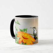 Mug Colibri sur un plante à fleurs (Devant gauche)