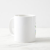 Mug Colibris Arc-En-Ciel Embrasser Une Fleur (Devant gauche)