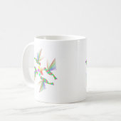 Mug Colibris Arc-En-Ciel Embrasser Une Fleur (Devant gauche)
