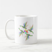 Mug Colibris Arc-En-Ciel Embrasser Une Fleur (Gauche)