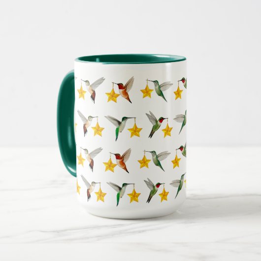 Mug Colibris de Noël (Devant gauche)