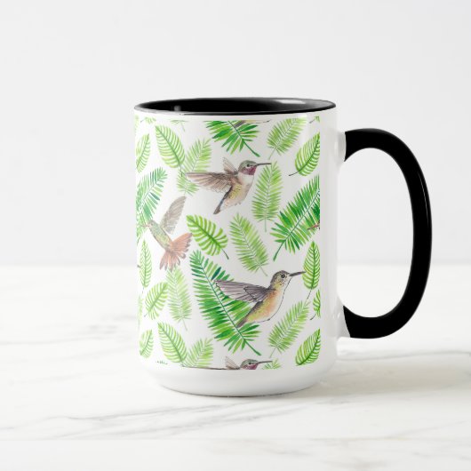 Mug Colibris et feuilles tropicaux (Droite)