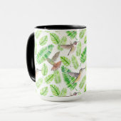 Mug Colibris et feuilles tropicaux (Devant gauche)