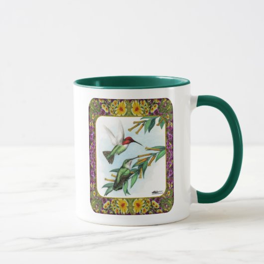 Mug Colibris et fleurs #4 (Droite)