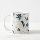 Mug Colibris et fleurs blanches. (Gauche)
