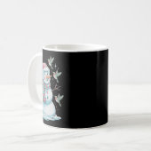 Mug Colibris Et Snowman Pour Amoureux des animaux (Devant gauche)