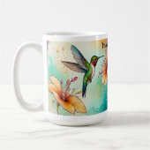 Mug Colibris Fleurs Personnaliser (Gauche)
