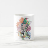 Mug Colibris floraux avec fleurs (Centre)