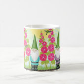 Mug colibris, hollyhocs & gnomes (Centre)