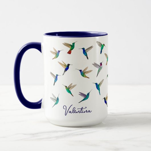 Mug Colibris personnalisés (Gauche)