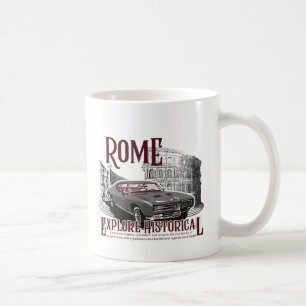 Mug Colisée de Rome antique, Voyage romain historique