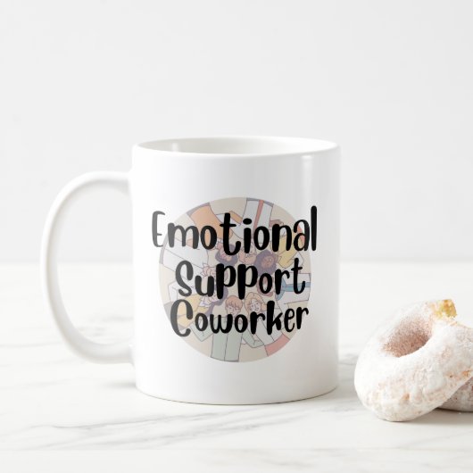 Mug Collaborateur de support émotionnel (Avec donut)