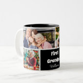 Mug Collage 4 Photos Moderne Premier Papi (Devant gauche)
