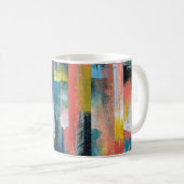 Mug Collage abstrait coloré.  (Devant droit)