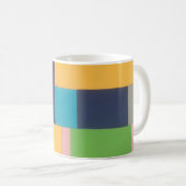 Mug Collage abstrait géométrique multicolore (Devant droit)