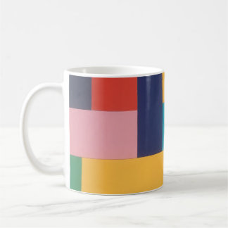Mug Collage abstrait géométrique multicolore