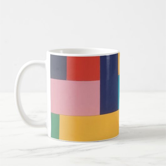 Mug Collage abstrait géométrique multicolore (Gauche)