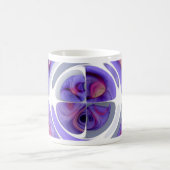 Mug Collage abstrait violet et rose (Centre)