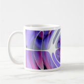 Mug Collage abstrait violet et rose (Gauche)