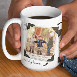 Mug Collage Album Photo Famille PLEINEMENT Personnalis<br><div class="desc">Magnifique tasse style scrapbook - parfait pour de nouvelles photos ou photos vintages de famille! Ajoutez simplement vos trois photos préférées et elles tomberont directement dans ces trois cadres photo instantanés vintages. Ajoutez quelques phrases mignonnes ou laissez les citations comme elles sont et vous êtes tous mis avec une belle...</div>