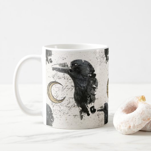 Mug Collage alchémique de Raven (Avec donut)