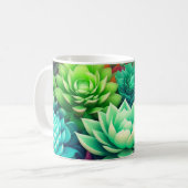 Mug Collage Aloe Vera et Succulents (Devant gauche)