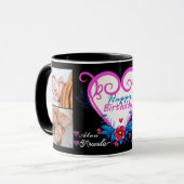 Mug Collage Ami Photos_Happy Anniversaire 4 Cadeau pho (Devant gauche)