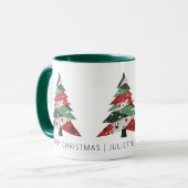 Mug Collage Arbre de Noël (Devant gauche)