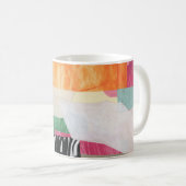 Mug Collage art, moderne coloré abstrait. (Devant droit)