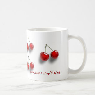 Mug collage avec des cerises