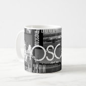 Mug Collage City Architecture de Moscou Russie (Devant gauche)