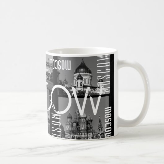 Mug Collage City Architecture de Moscou Russie (Droite)