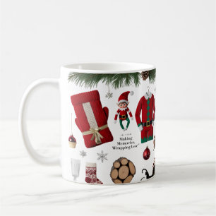 Mug Collage Classique Équipe de Lutins Tricotés de Lux