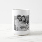 Mug Collage Couple Photo & Citation Romantique À La Lu (Centre)