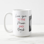 Mug Collage Couple Photo & Citation Romantique À La Lu (Gauche)