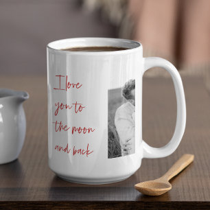 Mug Collage Couple Photo & Citation Romantique Aimez-v