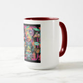 Mug Collage d'art pop nostalgique ultime des années 90 (Devant droit)