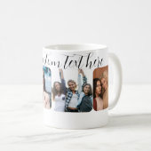 Mug Collage de 4 photos personnalisées (Devant droit)